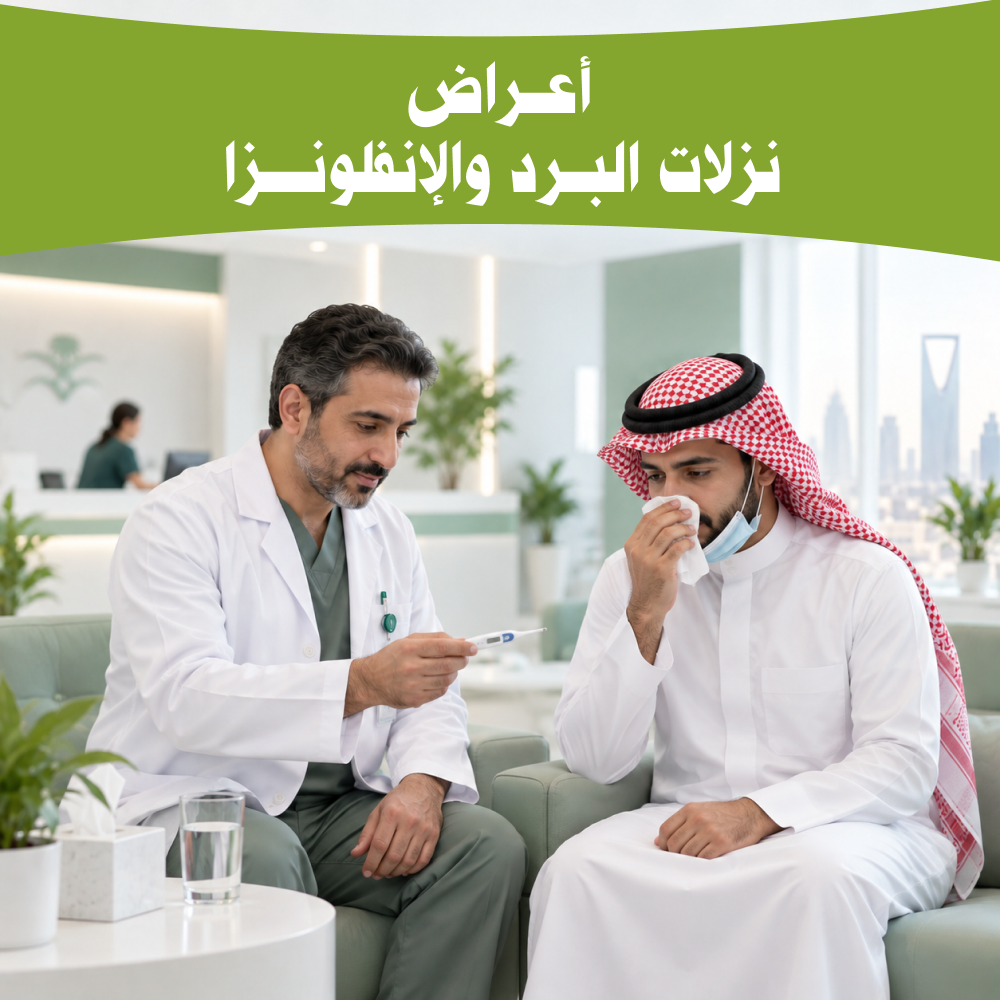 أعراض نزلات البرد والانفلونزا
